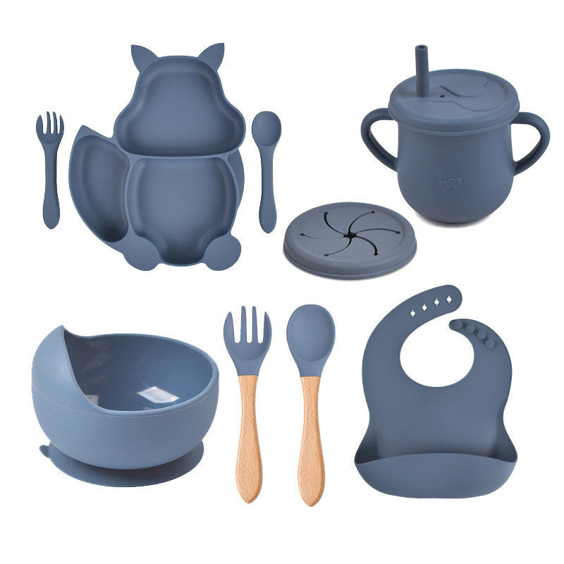 8 PCs Babies' Dinner Plate Baby Bowl