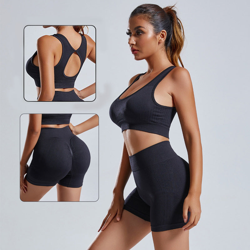 2pcs Yoga Set for Women - High Waist Leggings & Sports Bra