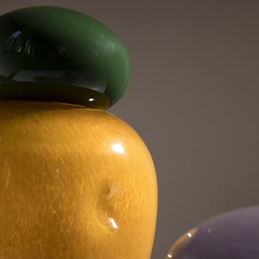 Candy Ribbon Covered Vase Decoration Simple