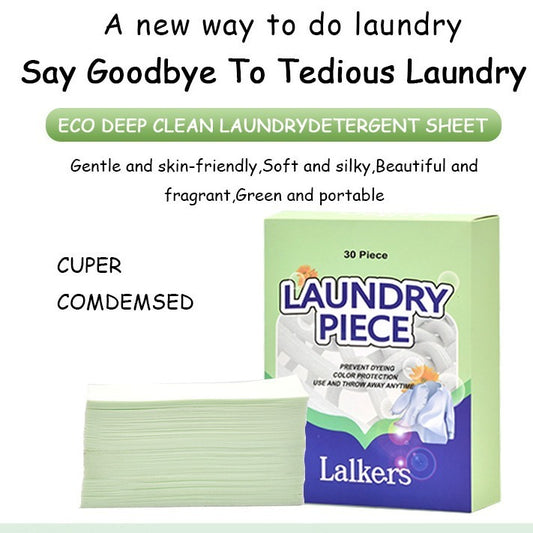 Laundry Bubble Warp Cleaning Antibacterial Laundry Sheet