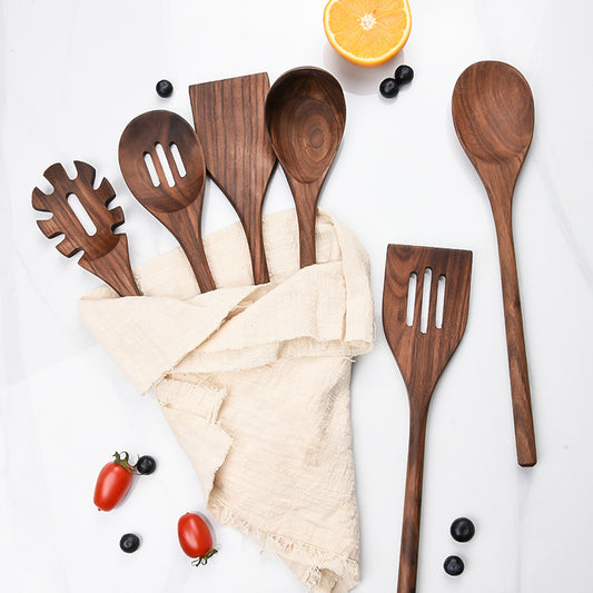 6-Piece Wooden Kitchen Utensils