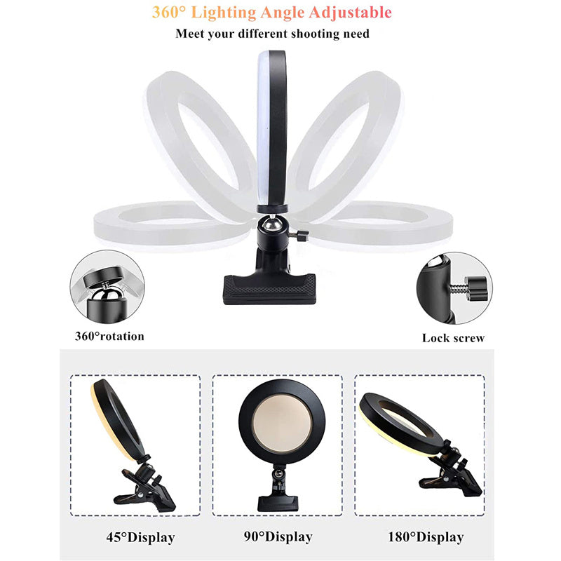 Lighting For Desktop Clip Mobile Computer Video Conference