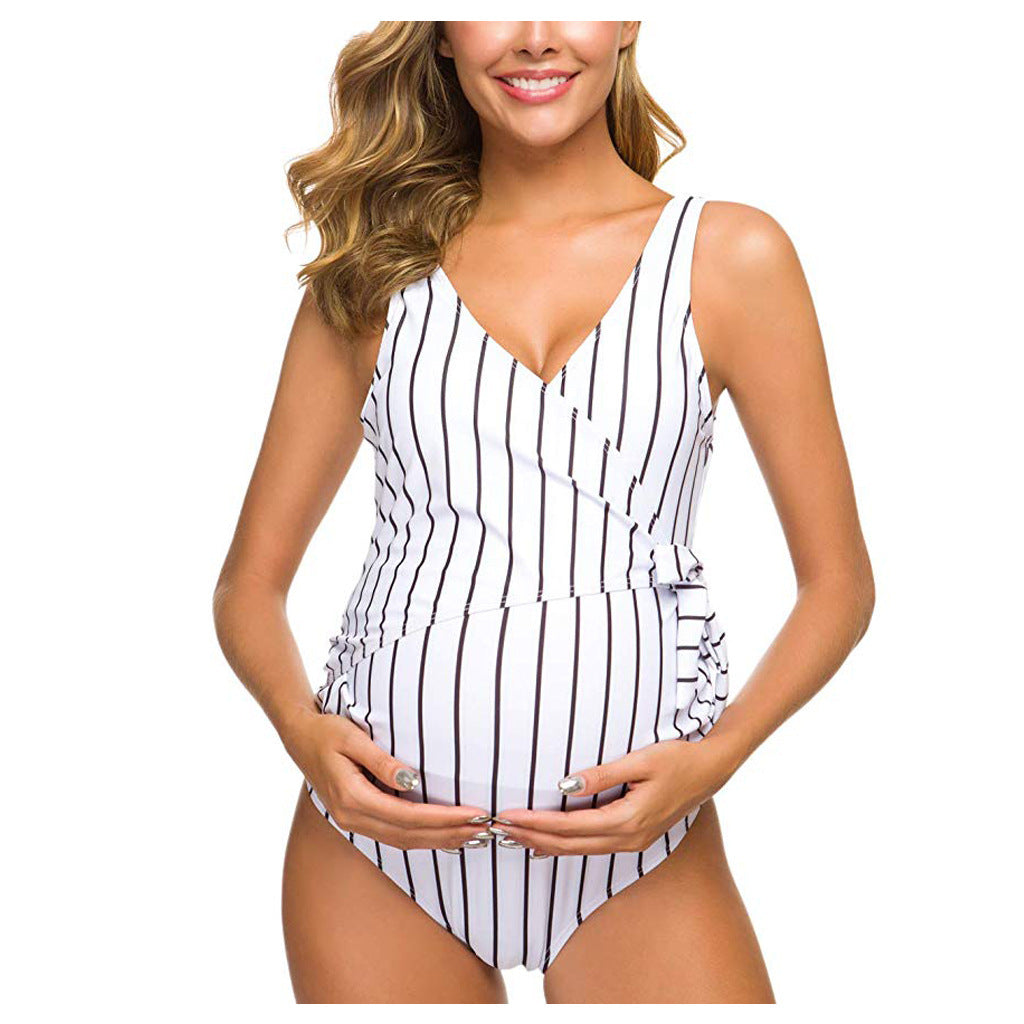 Pregnant Women One-Piece European And American Sexy Swimwear Wholesale