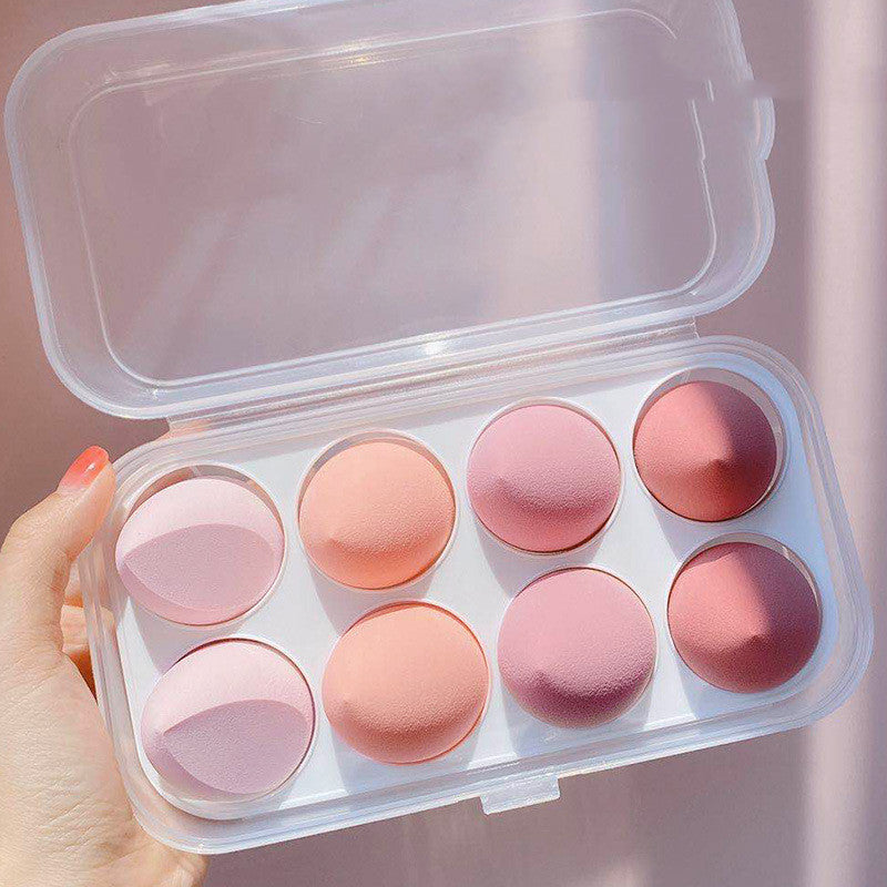 Wet And Dry Puff Sponge Soft Makeup With Storage Box