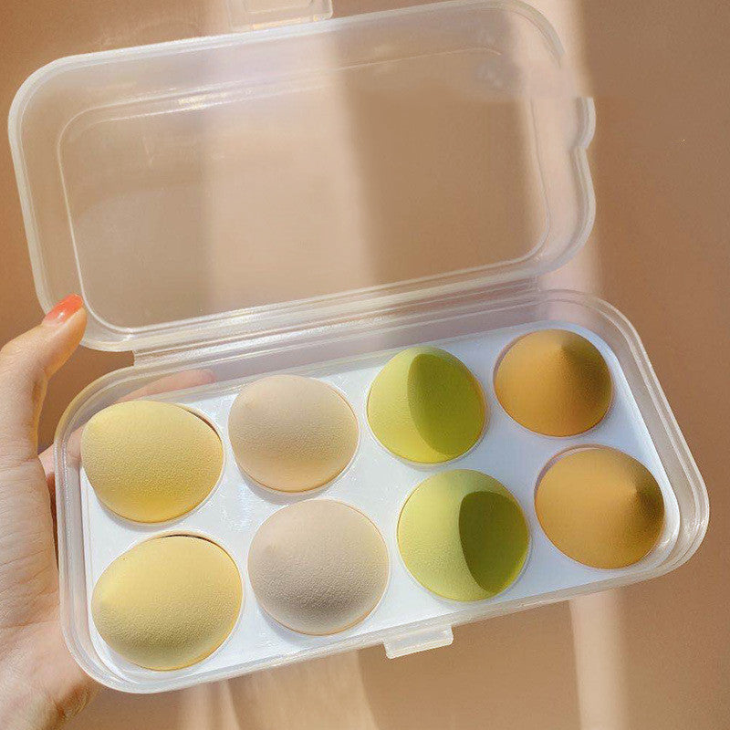 Wet And Dry Puff Sponge Soft Makeup With Storage Box