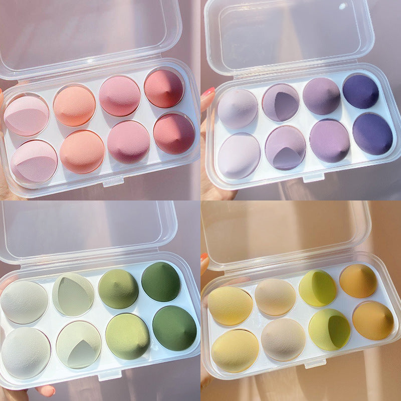 Wet And Dry Puff Sponge Soft Makeup With Storage Box