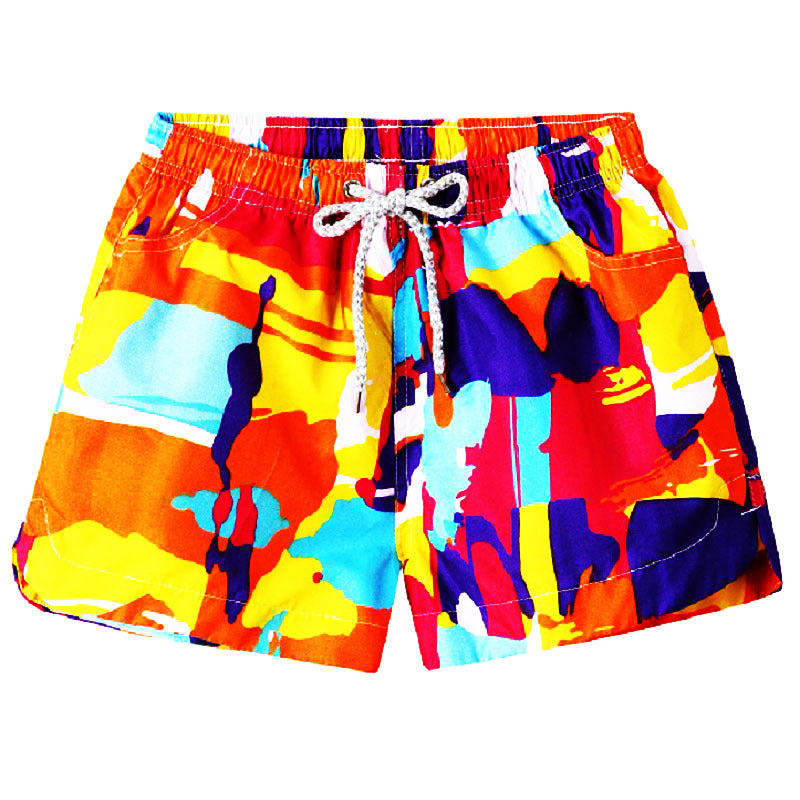 Mens Trunks Quick Dry Shorts With Mesh Lining Funny Swimwear