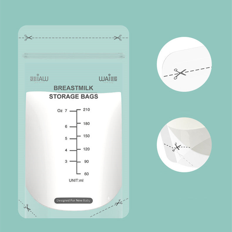 Breast milk storage bag