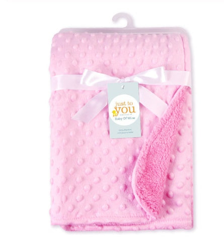 Soft Polar Dot Baby Blanket - Newborn Swaddle Wrap & Bedding Blanket