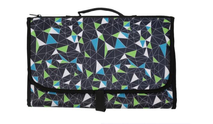 Portable Baby Changing Mat - Foldable Waterproof Travel Diaper Mat with Storage Bag