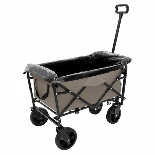 Multi-use Utility Grocery Cart For Camping 3pcs Plastic Liner Bag Cover