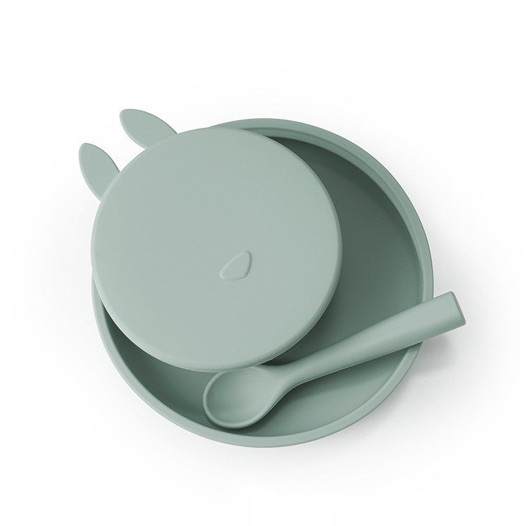 Silicone Baby Dinner Three-piece Set