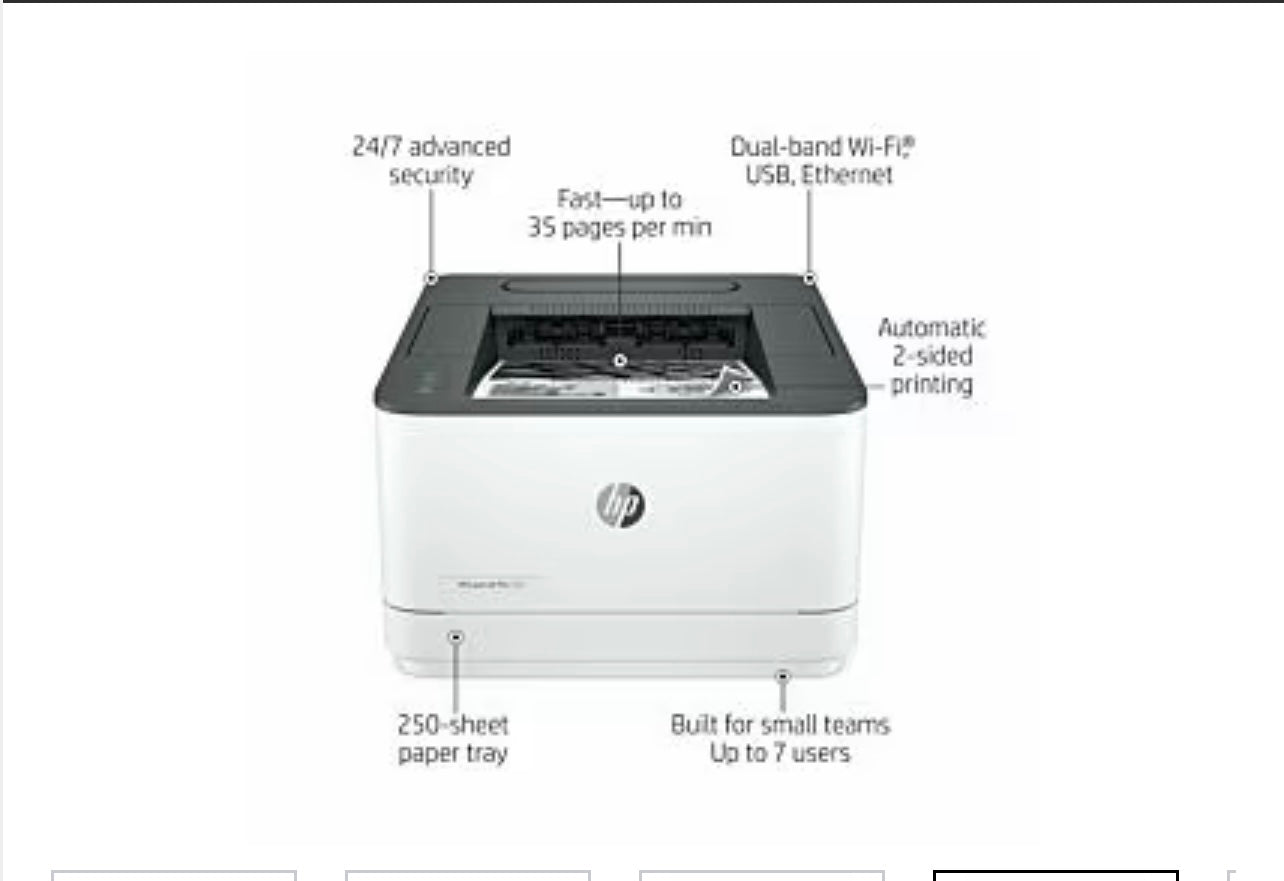 HP 240 14-inch G9 Laptop, Silver + HP LaserJet Pro 3001dw Printer 732A9PA-BN1- Bundle