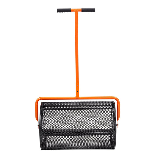 VEVOR Compost Spreader Peat Moss Spreader 24 Inch Wide Height Adjustable Lawn & Garden Spreaders Compost, Top Soil, Mulch - Durable Lightweight Multi-Purpose Yard Care Equipment