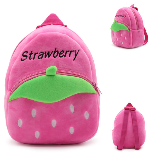 Children backpack strawberry nursery
