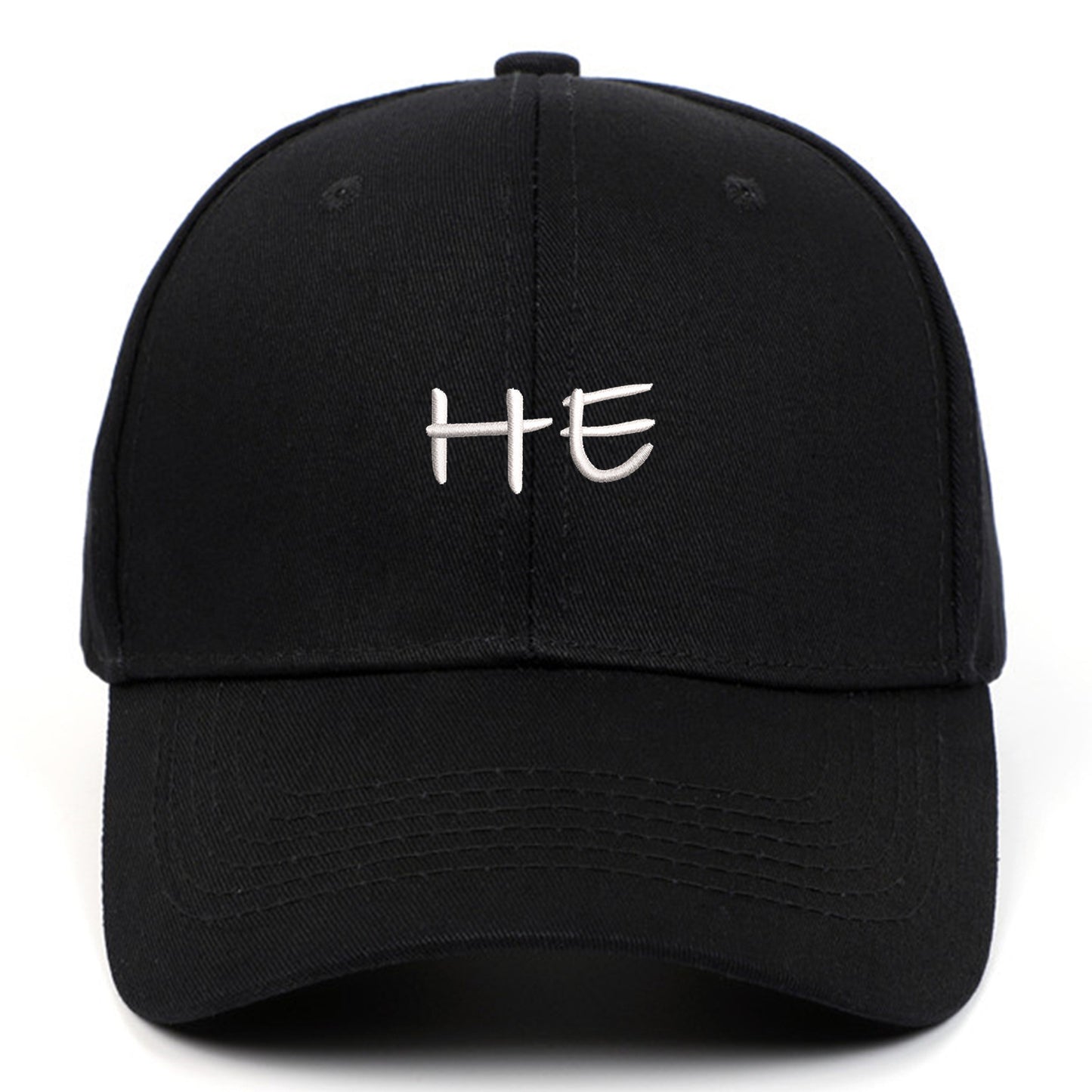 HE SHE Letter Cap for Couples