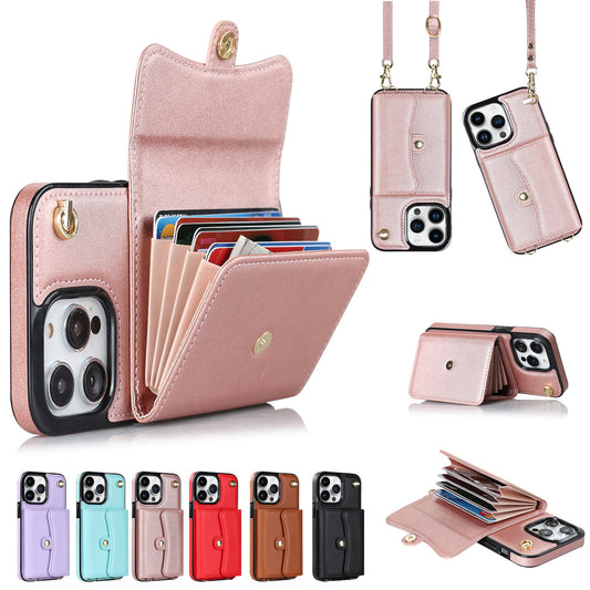 Crossbody Card Holder Phone Case Multi-function