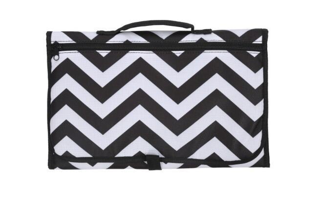 Portable Baby Changing Mat - Foldable Waterproof Travel Diaper Mat with Storage Bag