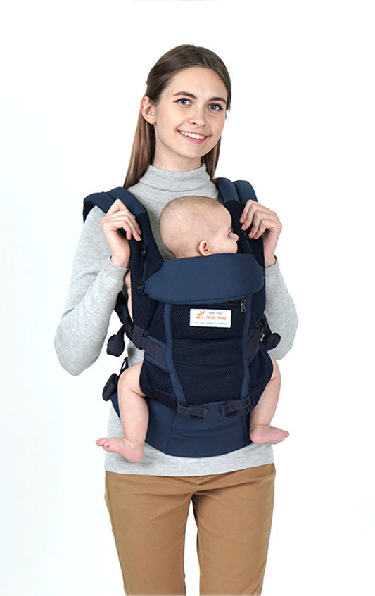 Adjustable baby Carrier - Full Stage Breathable Sling with Waist Stool for Babies