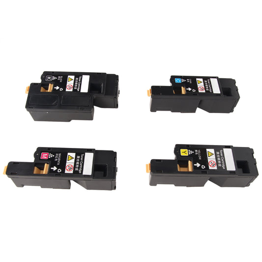 4Pcs Toner Cartridge Replacement Set for Xerox Phaser 6000 6010 Workcentre 6015 Printer