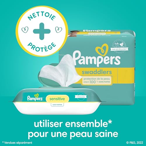 Pampers Baby Wipes Sensitive Perfume Free 3X Refill Packs 192 Count