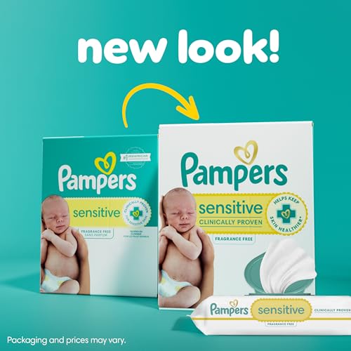 Pampers Baby Wipes Sensitive Perfume Free 12X Pop-Top Packs 1008 Count