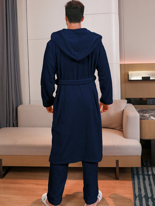 Men's Fibre Velvet Gown Set