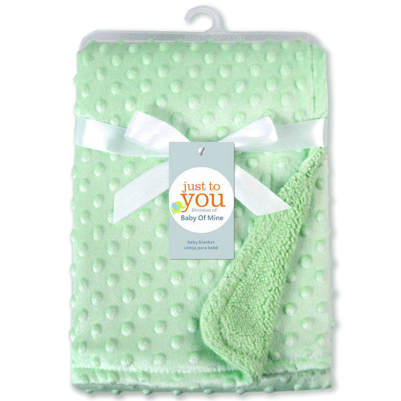 Soft Polar Dot Baby Blanket - Newborn Swaddle Wrap & Bedding Blanket