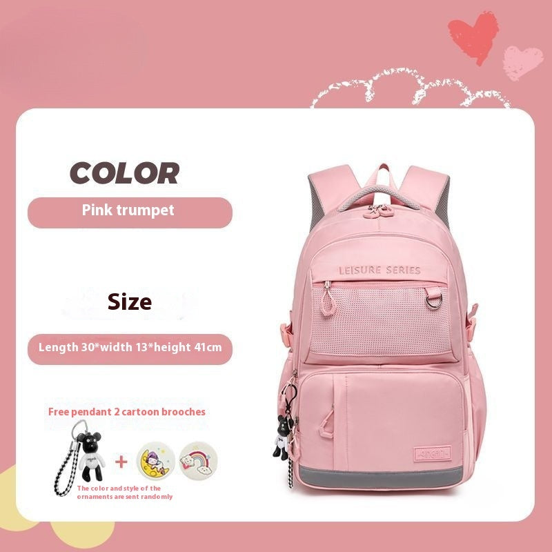 Simple Commute Schoolbag Waterproof Backpack Campus