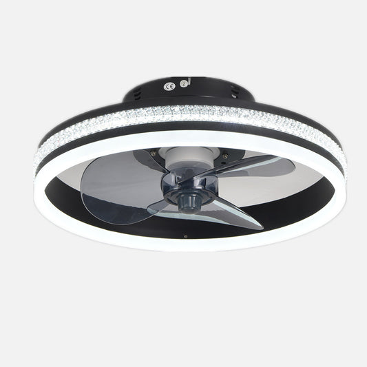 Bedroom Living Room Invisible LED Ceiling Ceiling Fan Lights