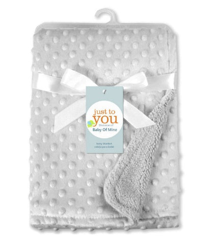 Soft Polar Dot Baby Blanket - Newborn Swaddle Wrap & Bedding Blanket