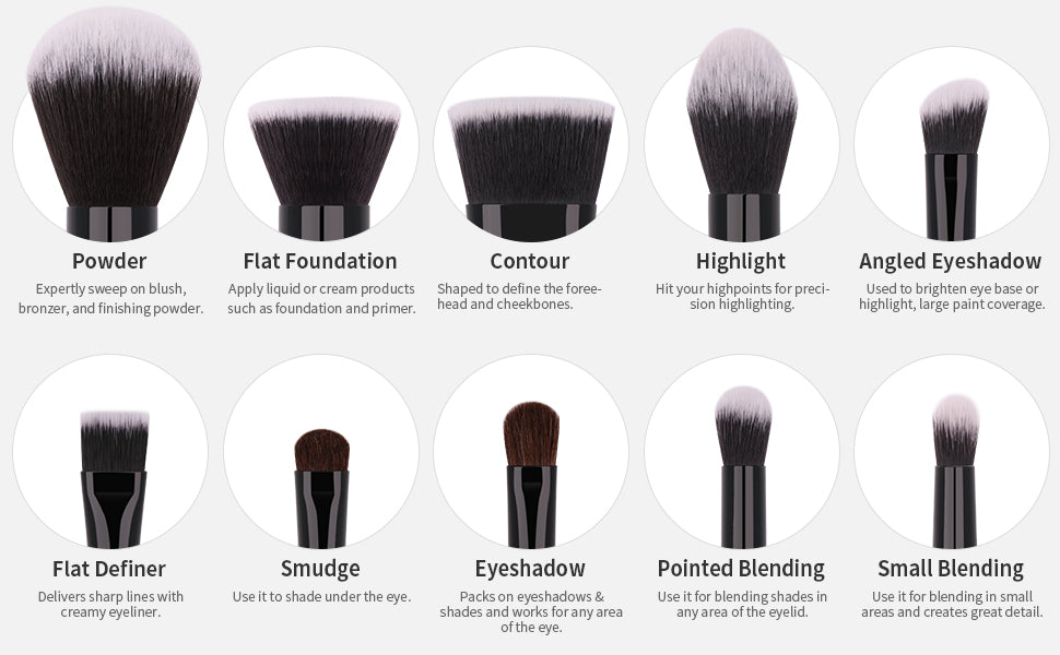 DUcare Professional Makeup Brushes Set 15-32Pcs Makeup Brush Set Synthetic Foundation Powder Blush Eyeshadows Highlighter Brush