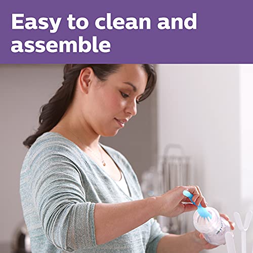 Philips Avent Natural Glass Baby Bottle with Natural Response Nipple (Medium Flow, Flow 3), 8oz, SCY913/01