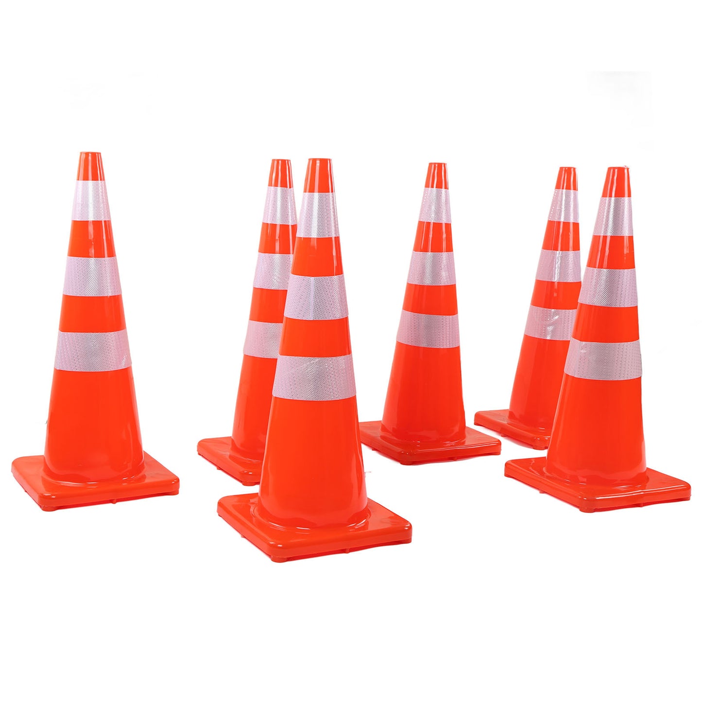 6Pcs Traffic Cones Weather Resistant