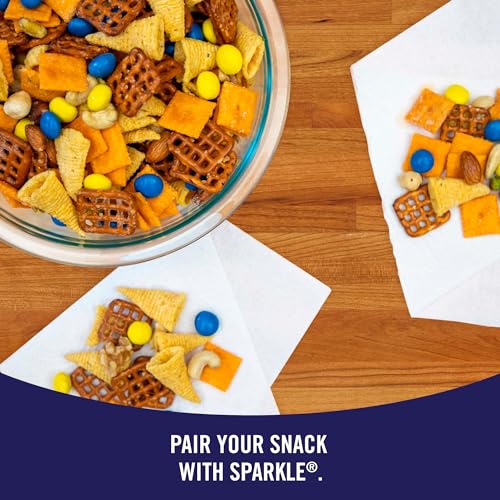 Sparkle Tear-A-Square Paper Towels, 2 Double Rolls = 4 Regular Rolls, Back-to-School Essentials, Customizable Sheets for Lunchboxes, Art Projects, Classrooms, and Home