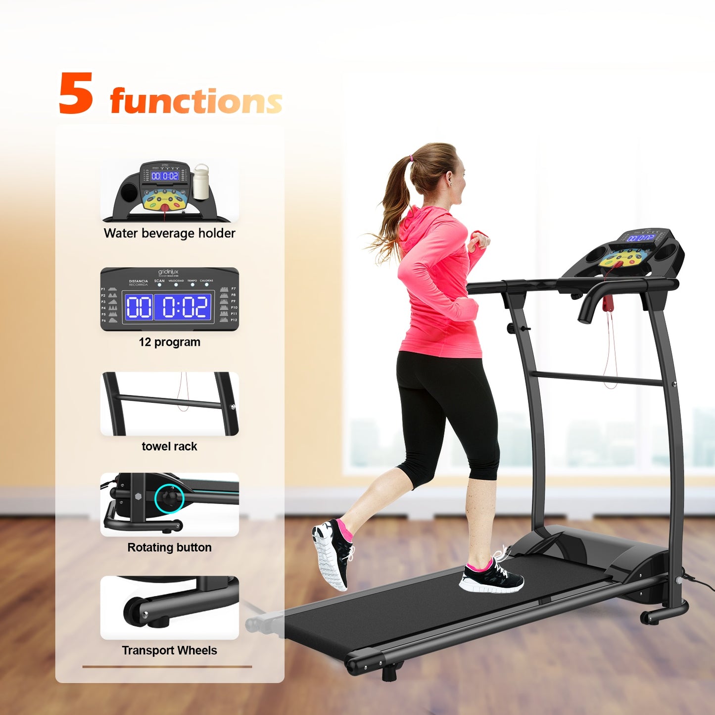 Treadmill JK105C-2-BK