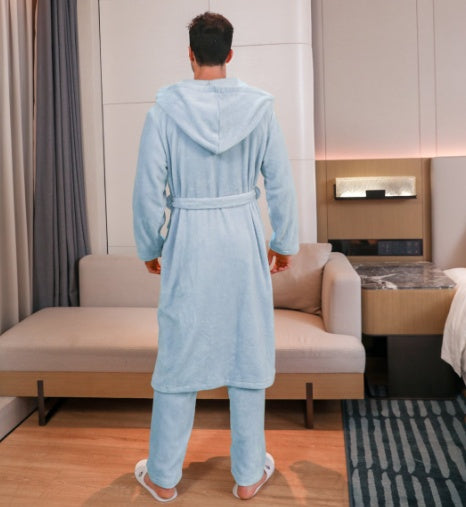 Men's Fibre Velvet Gown Set