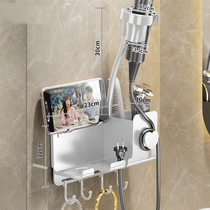 Perforation-free Lazy Hair Dryer Shelf Bathroom Wall Hanging