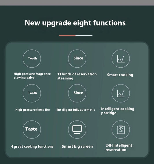 5L Pressure Cooker Multi-function Intelligent Reservation Timing Rice Cooker