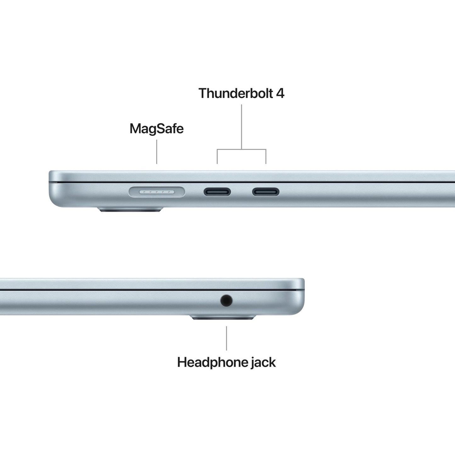 Apple 2025 MacBook Air 15-inch Laptop with M4 chip: Built for Apple Intelligence, 16GB Unified Memory, 512GB SSD Storage, Touch ID; Sky Blue - English Keyboard