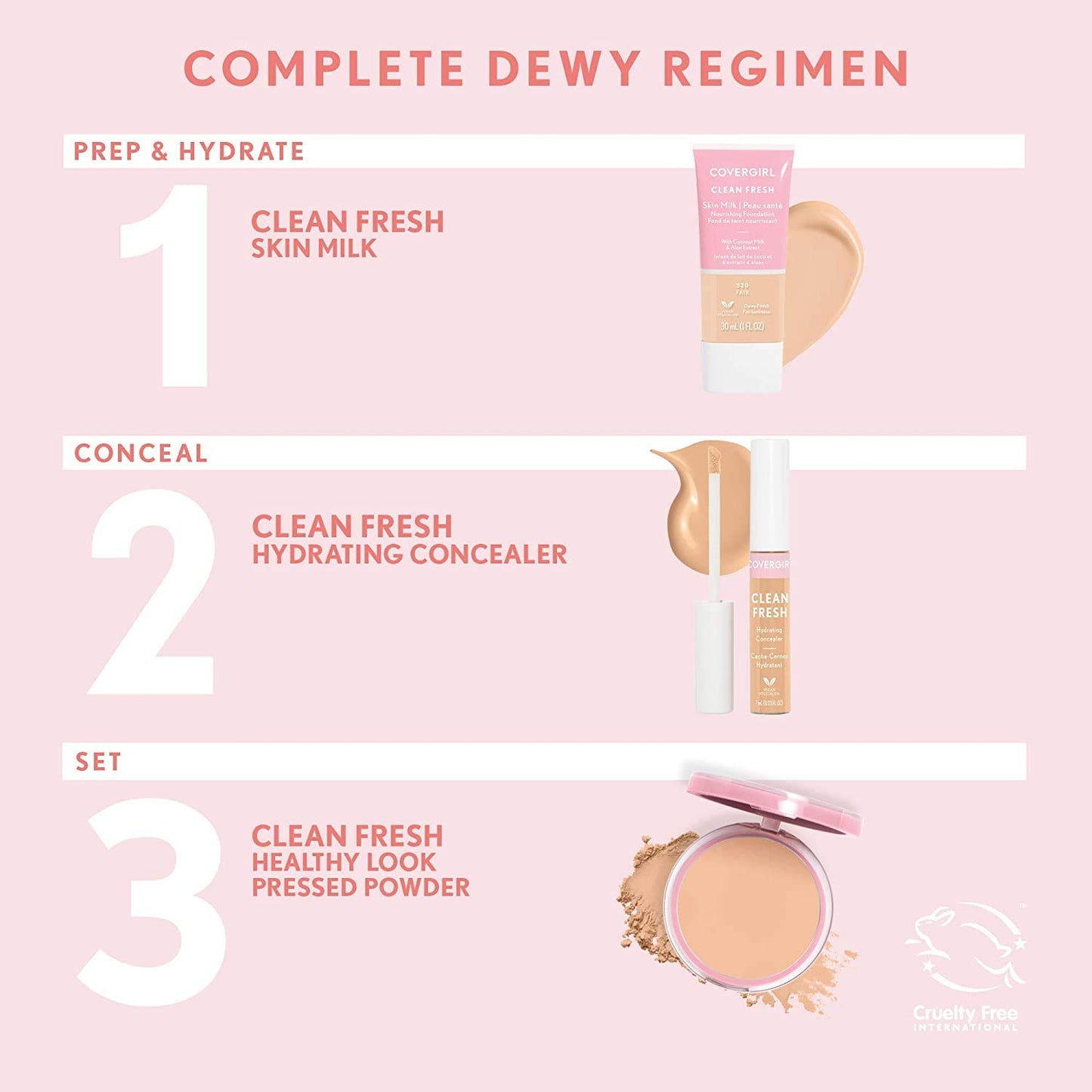 Covergirl Clean Fresh Pressed Powder #120 Fair 10G