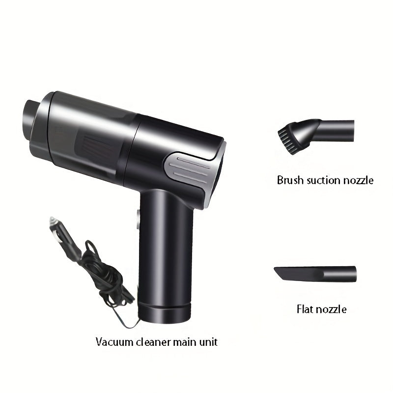 Wired Red And Silver Car Vacuum Cleaner Home Handheld Mini Desktop Vacuum Cleaner Portable