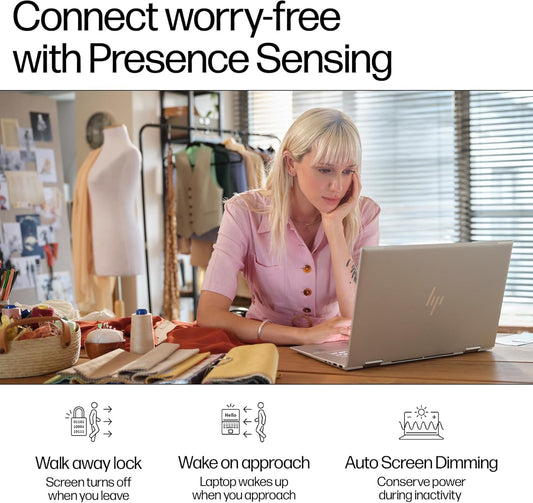 HP Envy x360 2-in-1 Laptop 16', 2K Touch Display, Intel Core Ultra 5 125U Processor, 16GB RAM, 512GB SSD, Intel Graphics, Built-in AI, Windows 11, Convertible, Long Battery Life, Silver, 9V362PA