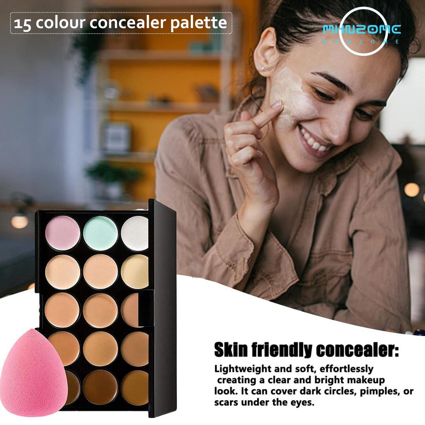 Professional Makeup Set,MKNZOME Essential Make Up Set With Make-up Bag Portable Travel Makeup Kit Birthday Xmas Makeup Gift Set Eyeshadow Palette Foudation Lip Gloss for Teenage & Adults