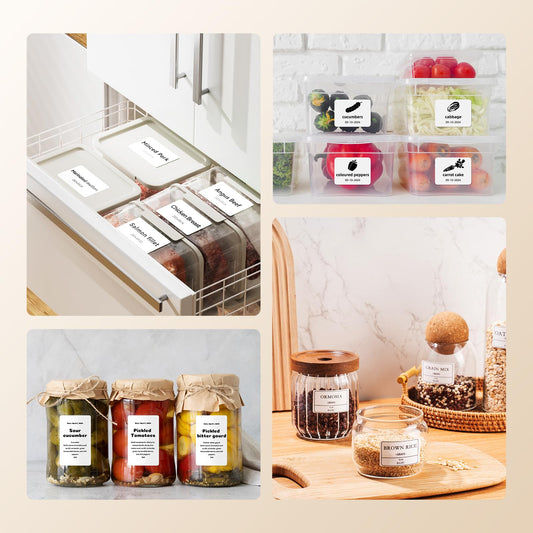 NIIMBOT Labels 3 Rolls Set for B1/B21/B3S Sticker Printer, 40x30mm (1.57'' x 1.18'') 230 Labels/Roll, Refill Labeling Tape for Home School Office Small Business (White)