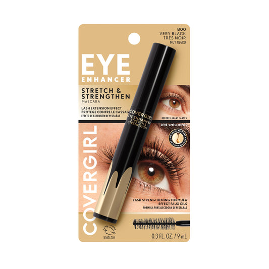 Exhibitionist Stretch and Strengthen Mascara - 800 Very Black by CoverGirl for Women - 0.3 oz Mascara