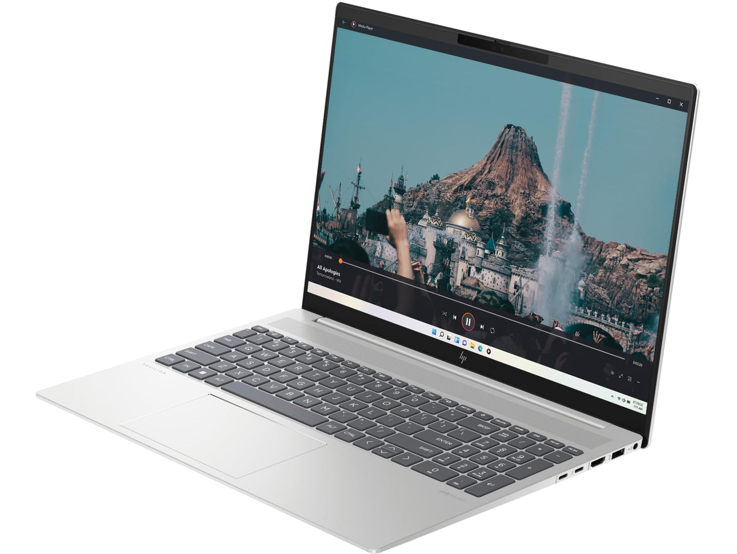 HP Pavilion Plus 16" Laptop, 2.5K Display, Intel Core Ultra 7 155H Processor, 16GB RAM, 1TB SSD, Intel Iris Xe Graphics, Windows 11, Sleek & Lightweight Design, Long Battery Life, Silver, B22Z7PA