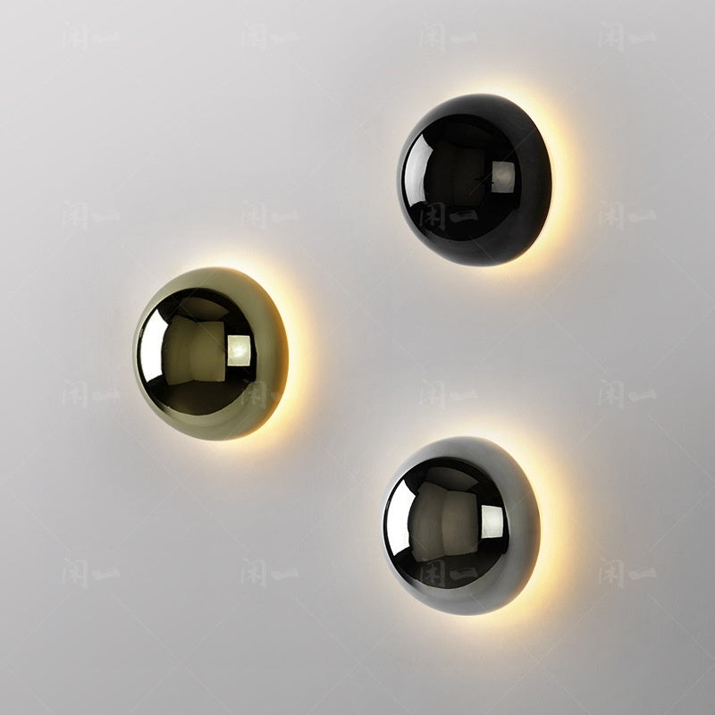 Round Aisle Lamps Solar Eclipse Bedroom Bedside Wall Lamp