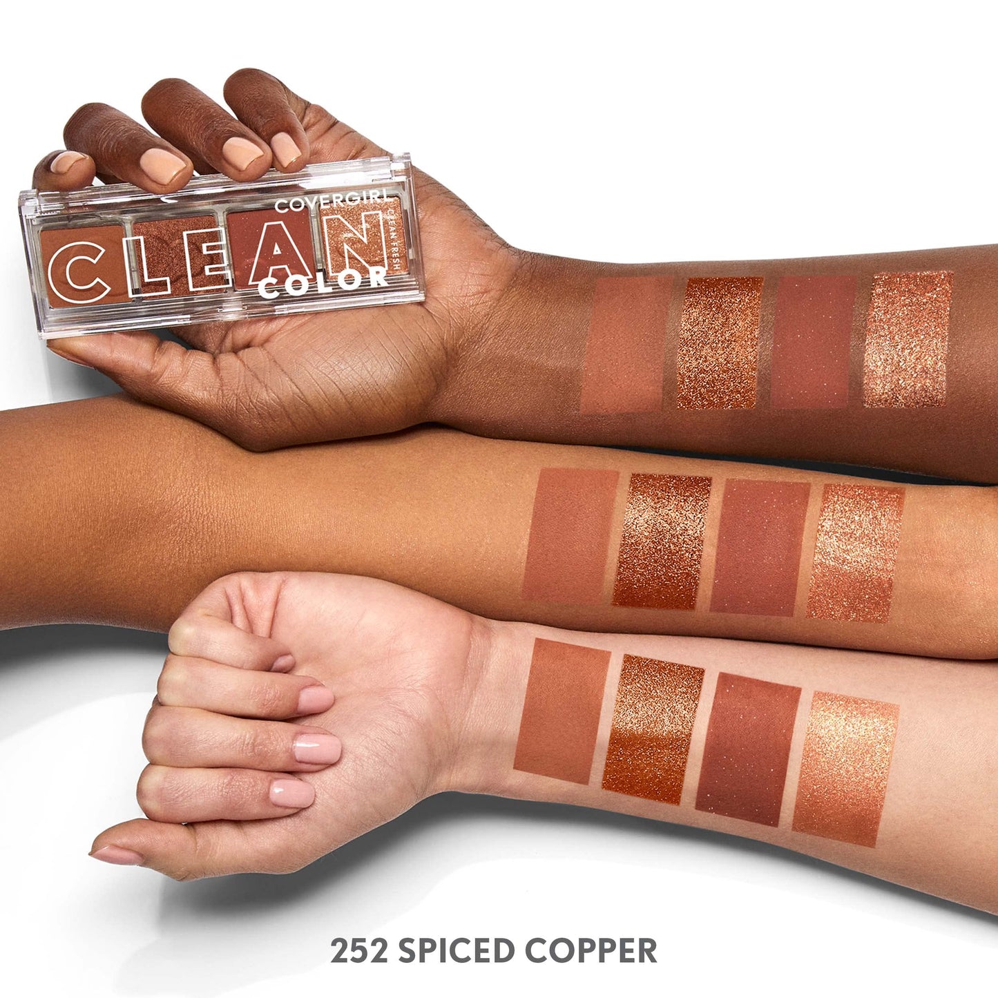 COVERGIRL Clean Colour Eyeshadow Quad #252 Spiced Copper 4g