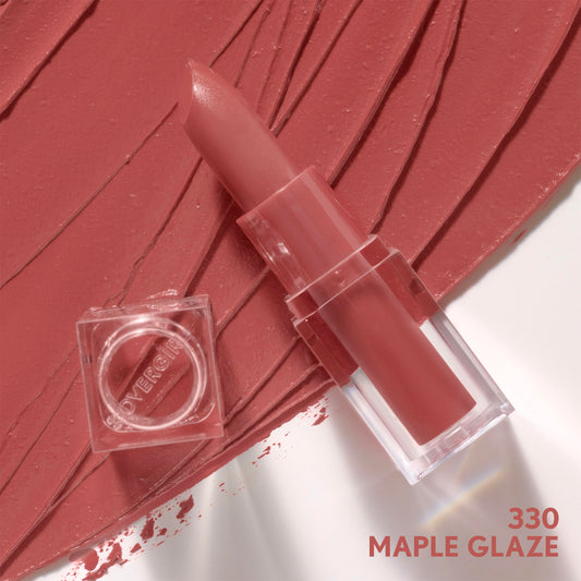 CoverGirl Clean Lip Color, Maple Glaze, Satin Finish, 24-Hour Wear, Squalane, Avocado & Aloe, Non-Drying